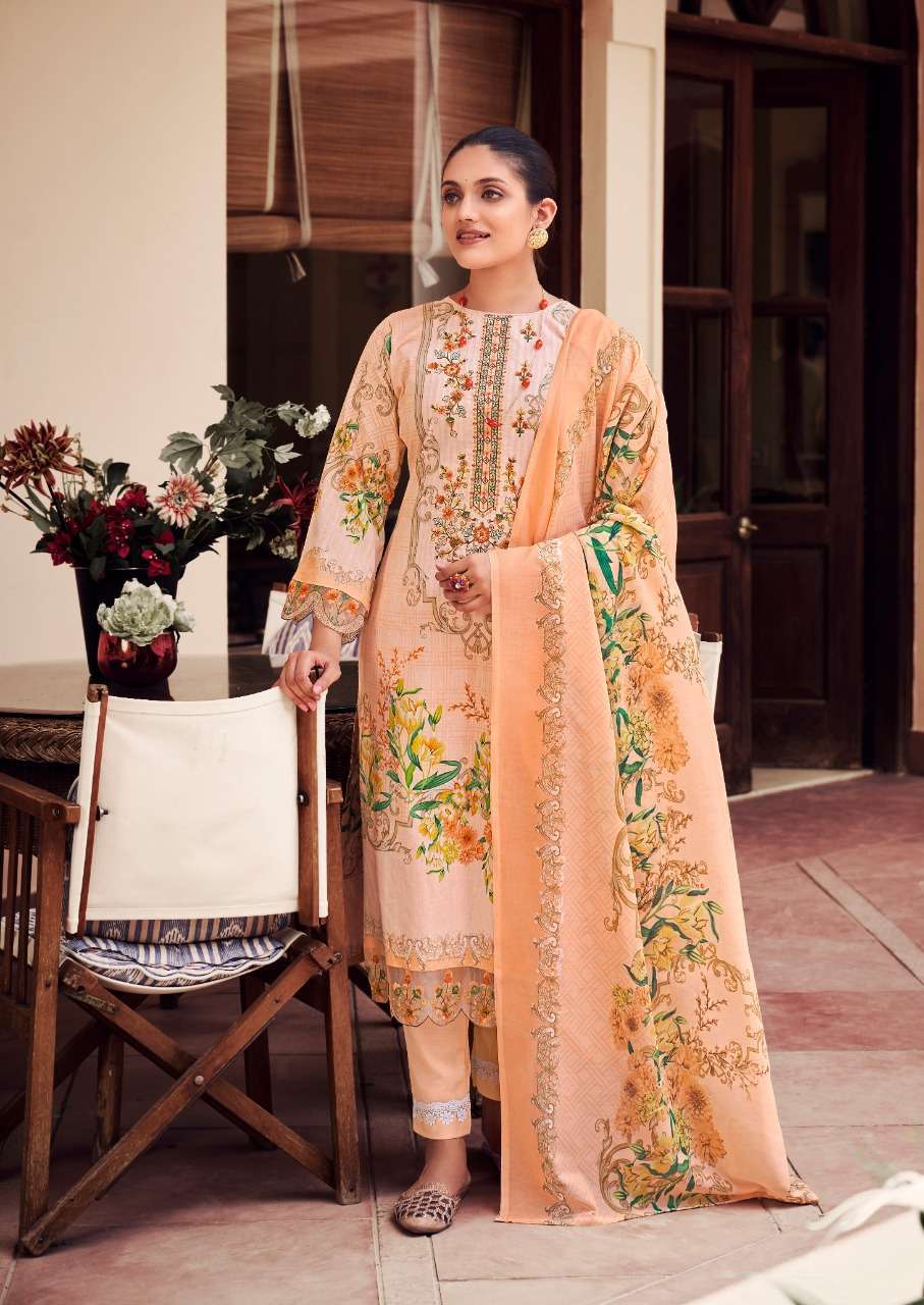 NOOR E ISHQ BY LEVISHA COTTON PAKISTANI PRINTED WORK SALWAR KAMEEZ