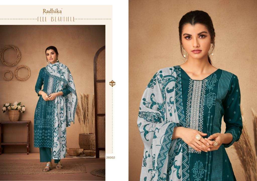 RADHIKA BANDHNI PURE CAMBRIC PRINTED COTTON DAILY WEAR DRESS MATERIAL