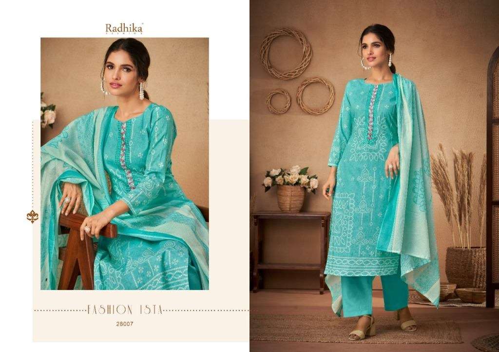 RADHIKA BANDHNI PURE CAMBRIC PRINTED COTTON DAILY WEAR DRESS MATERIAL