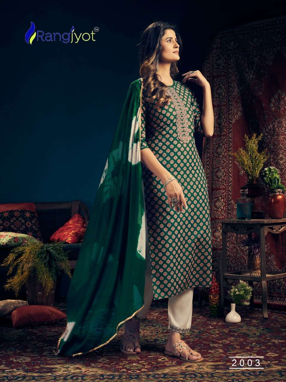 RANGJYOT RANGMAYA VOL 2 READYMADE CASUAL WEAR RAYON SUITS WHOLESALER