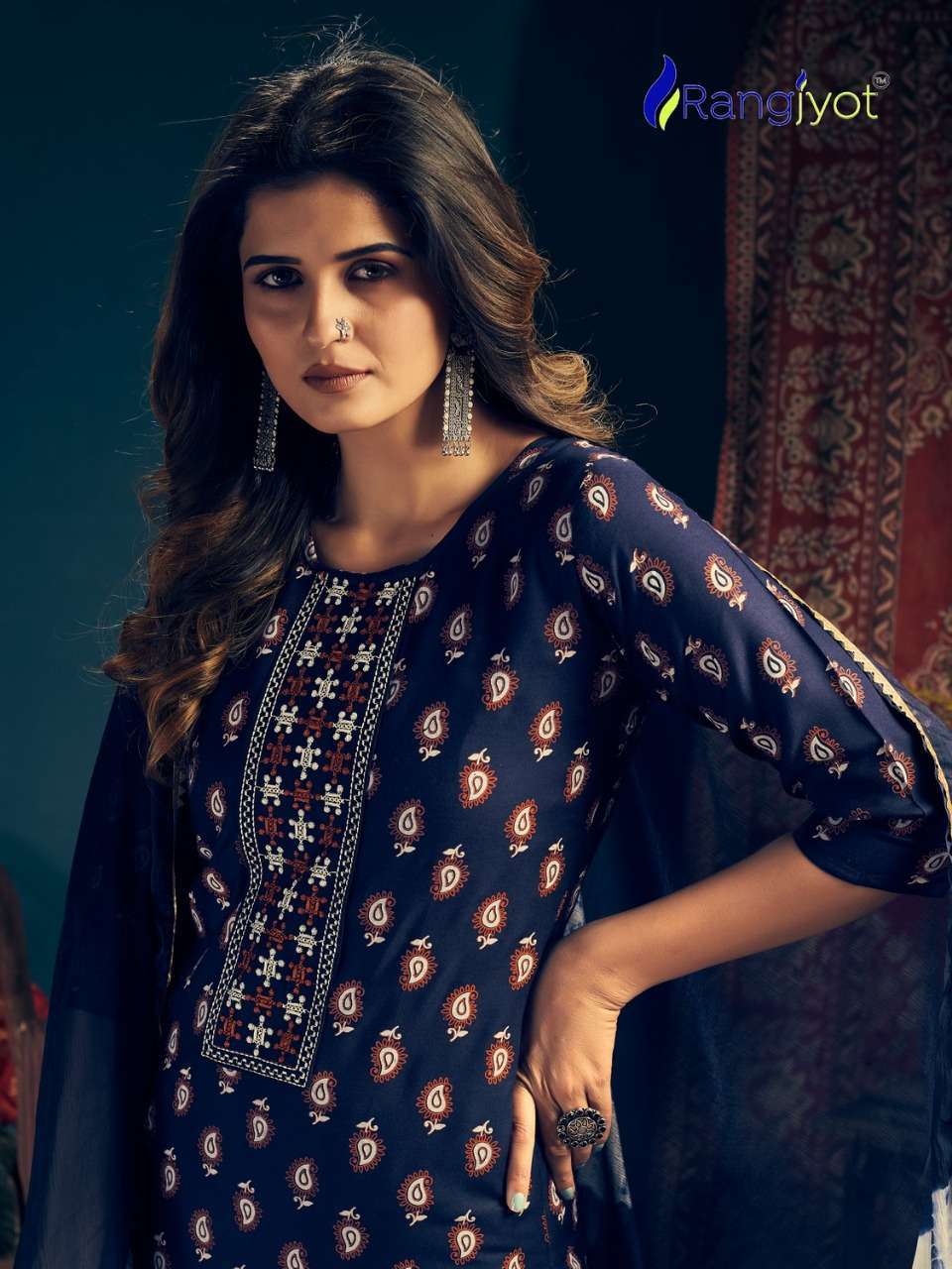 RANGJYOT RANGMAYA VOL 2 READYMADE CASUAL WEAR RAYON SUITS WHOLESALER