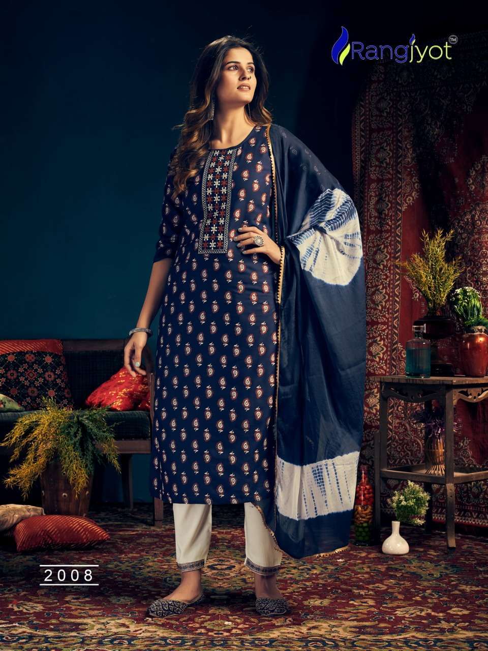 RANGJYOT RANGMAYA VOL 2 READYMADE CASUAL WEAR RAYON SUITS WHOLESALER