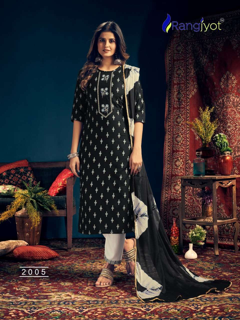 RANGJYOT RANGMAYA VOL 2 READYMADE CASUAL WEAR RAYON SUITS WHOLESALER