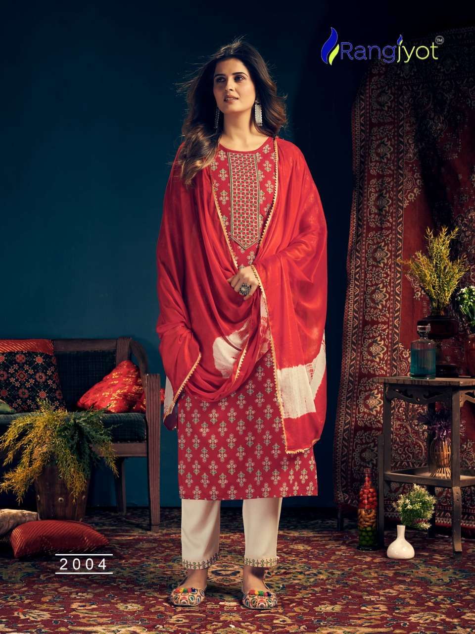 RANGJYOT RANGMAYA VOL 2 READYMADE CASUAL WEAR RAYON SUITS WHOLESALER