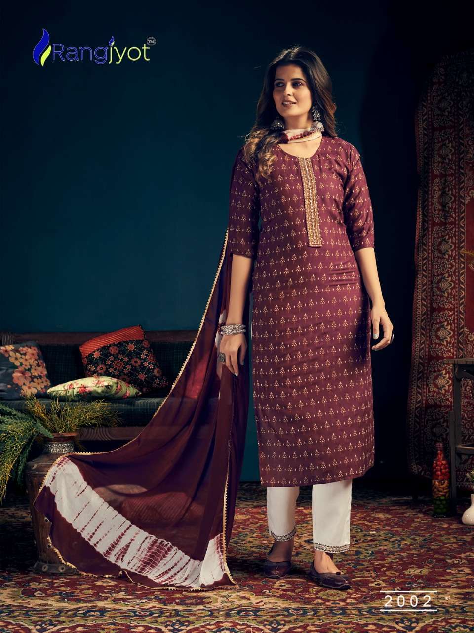 RANGJYOT RANGMAYA VOL 2 READYMADE CASUAL WEAR RAYON SUITS WHOLESALER