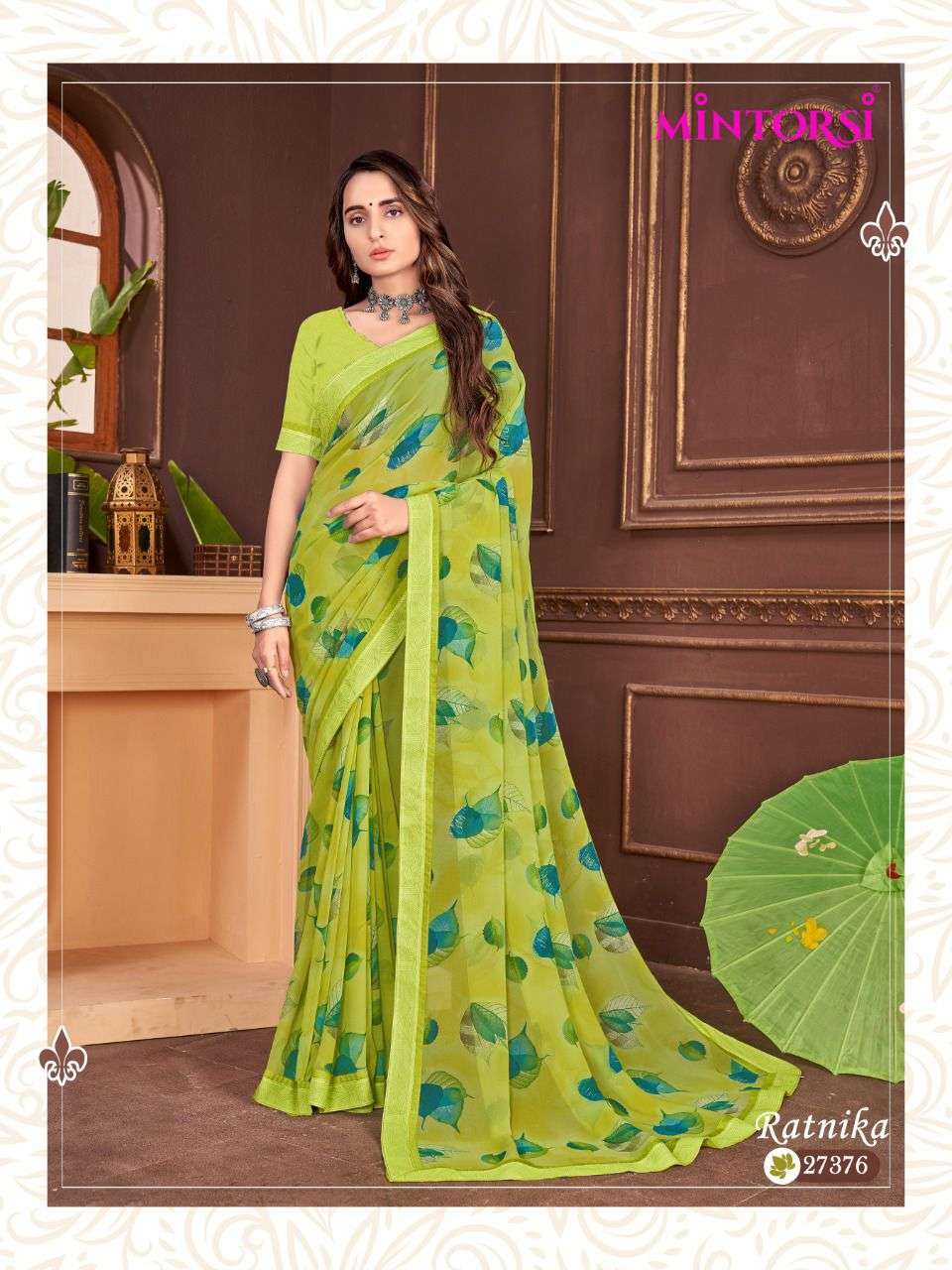 RATNIKA BY MINTORSI GEORGETTE PRINTED SAREE EXPORTER