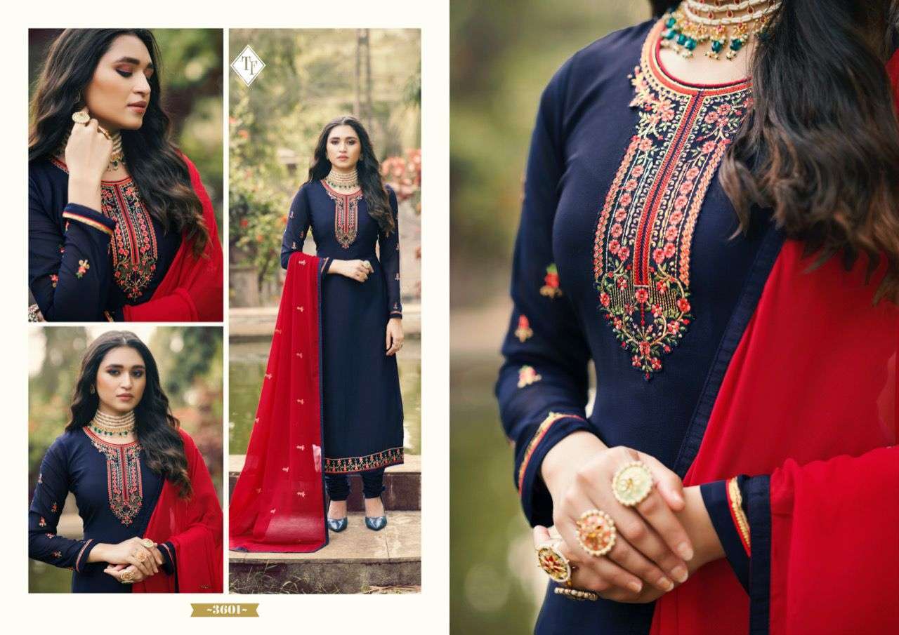 ROYAL SILK VOL 13 BY TANISHK FRENCH CRAPE DESIGNER SALWAR KAMEEZ
