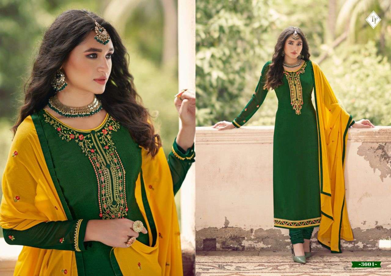 ROYAL SILK VOL 13 BY TANISHK FRENCH CRAPE DESIGNER SALWAR KAMEEZ