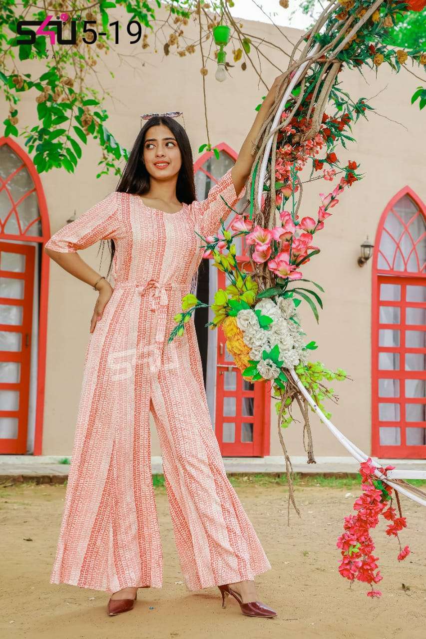 S4U PR 19 DESIGN COMBO SET OF FANCY JUMPSUIT