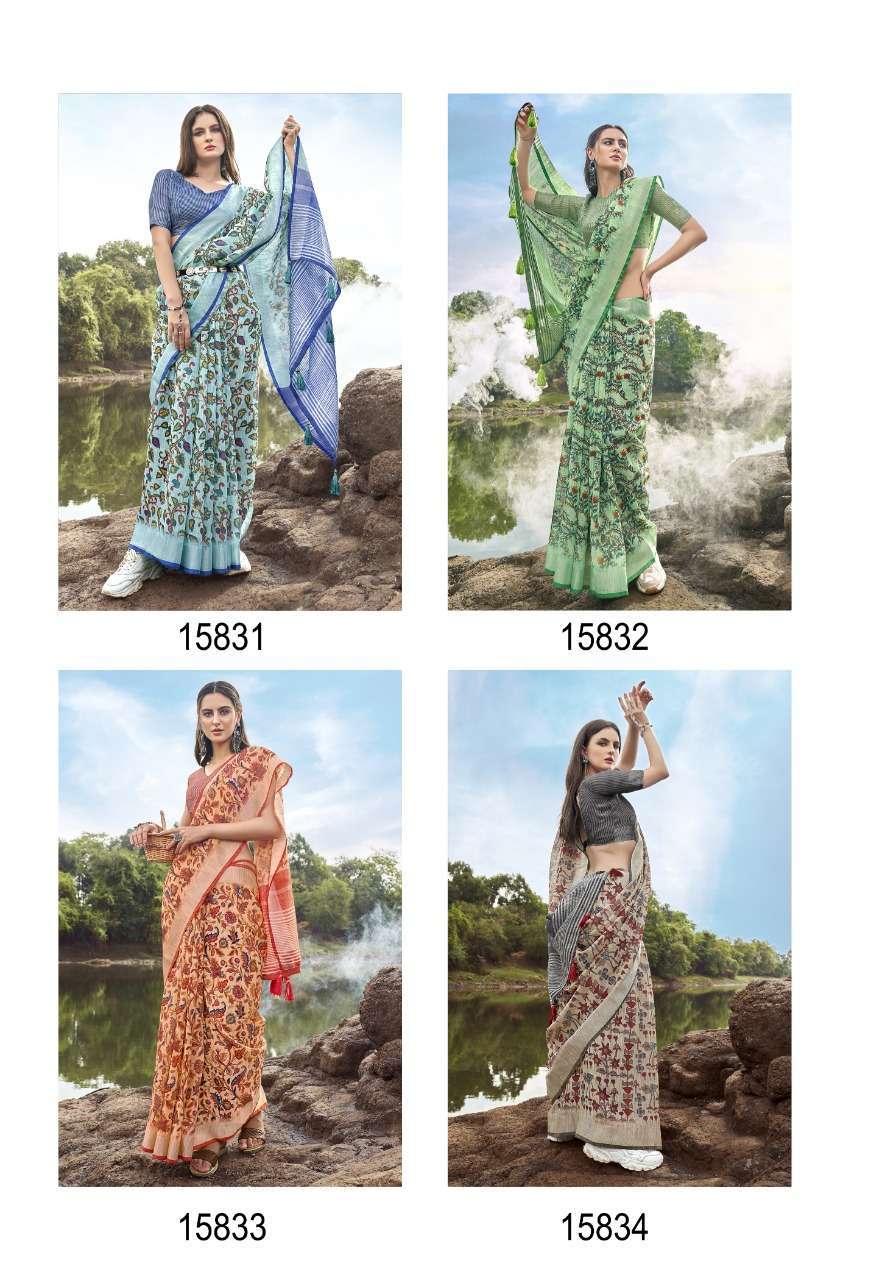  SHAKUNT WEAVES EENA LINEN SAREE ONLINE SUPPLIER
