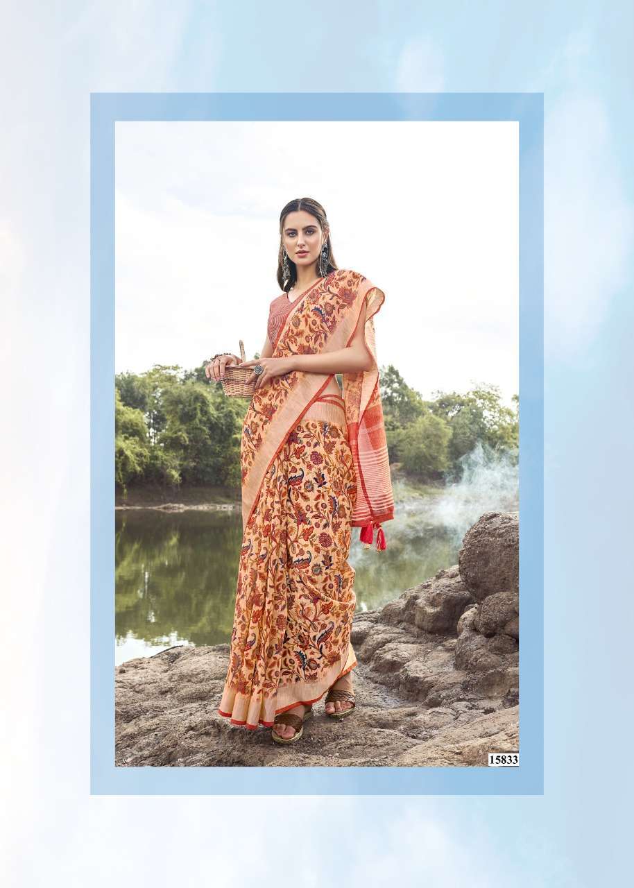  SHAKUNT WEAVES EENA LINEN SAREE ONLINE SUPPLIER