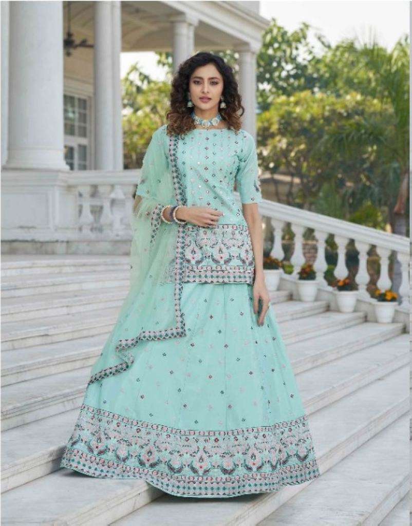 SKY CHINON CHIFFON SEQUENCE EXCLUSIVE LEHENGA CHOLI COLLECTION