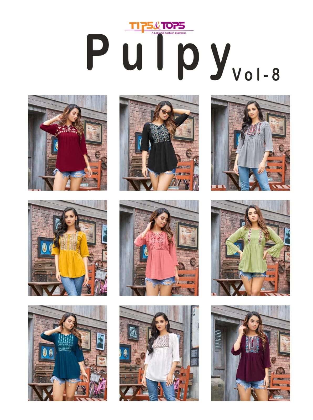 TIPS AND TOPS PULPY VOL 8 LAUNCHING NEW CATALOG WHOLESALER SURAT