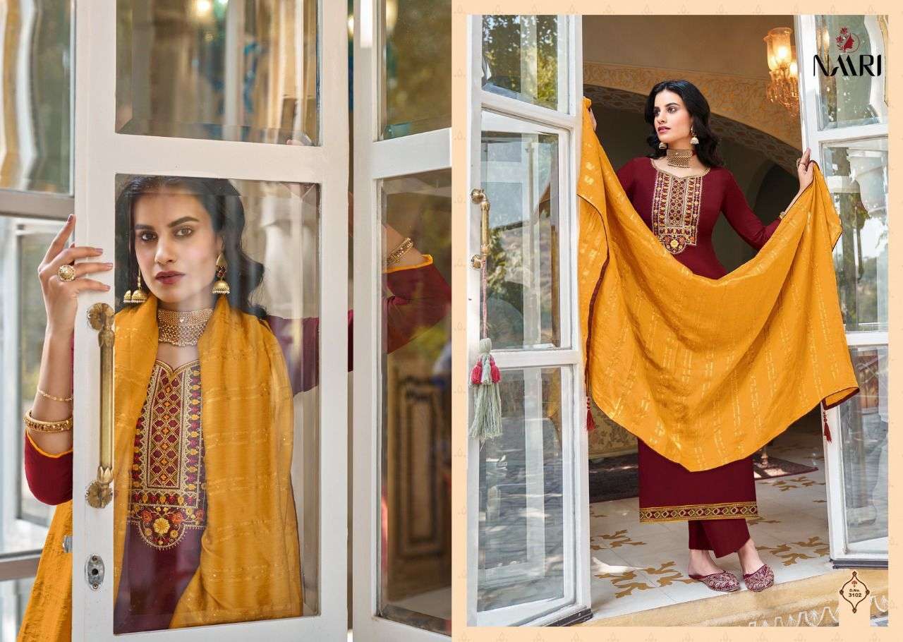 VAZIR BY NAARI SILK WORK BEAUTIFUL SALWAR KAMEEZ COLLECTION