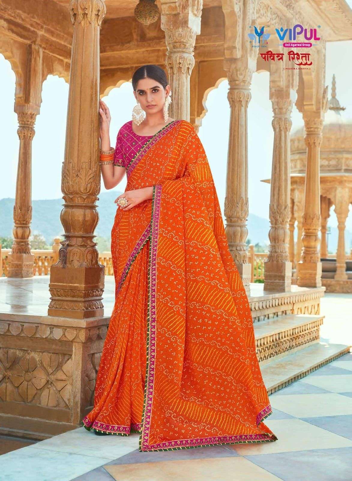 VIPUL PAVITRA RISHTA FANCY CHIFFON SAREES COLLECTION
