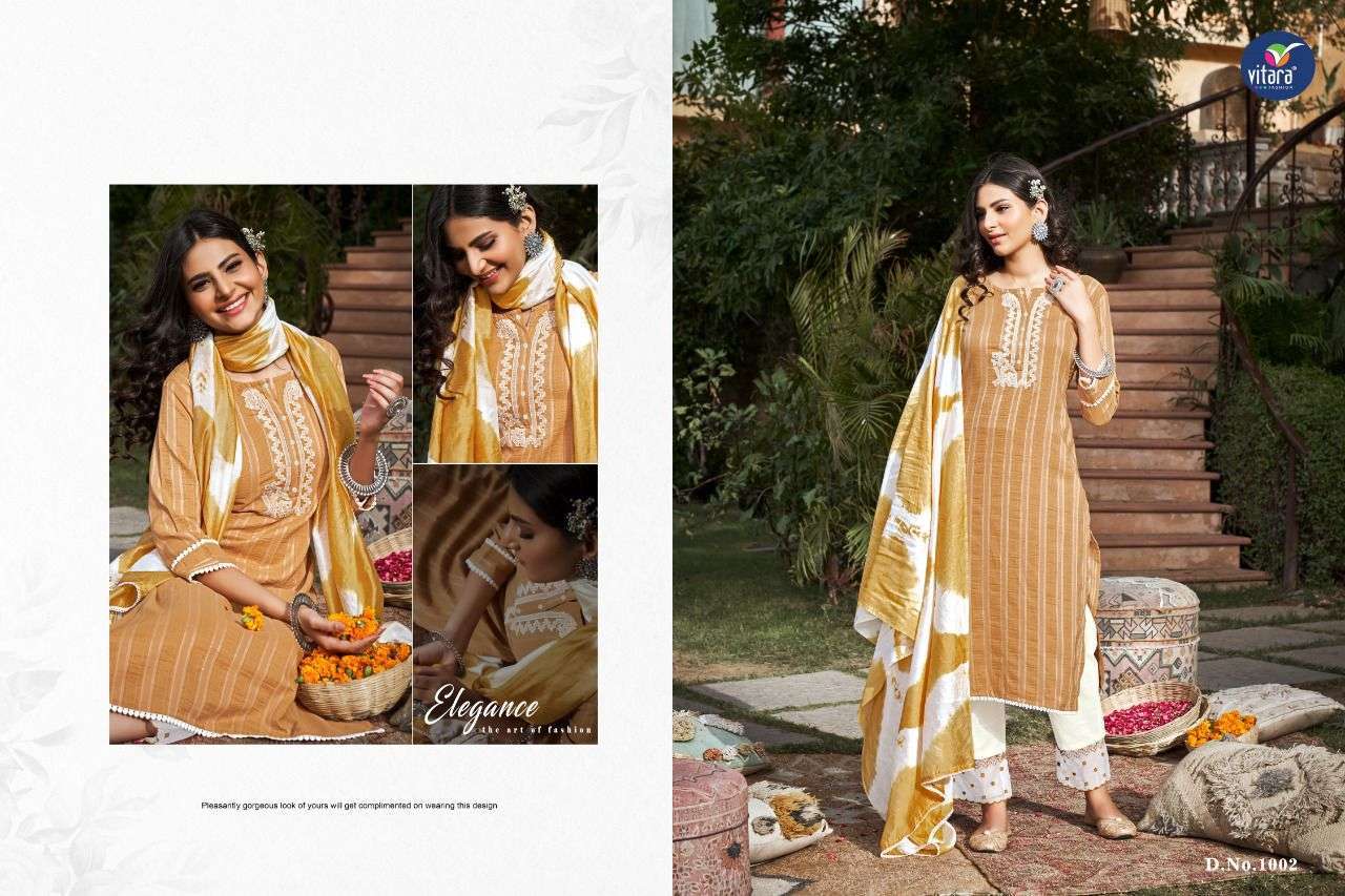 VITARA FASHION LAUNCH VERNIKA EXCLUSIVE DESIGNER KURTI BOTTOM WITH DUPATTA