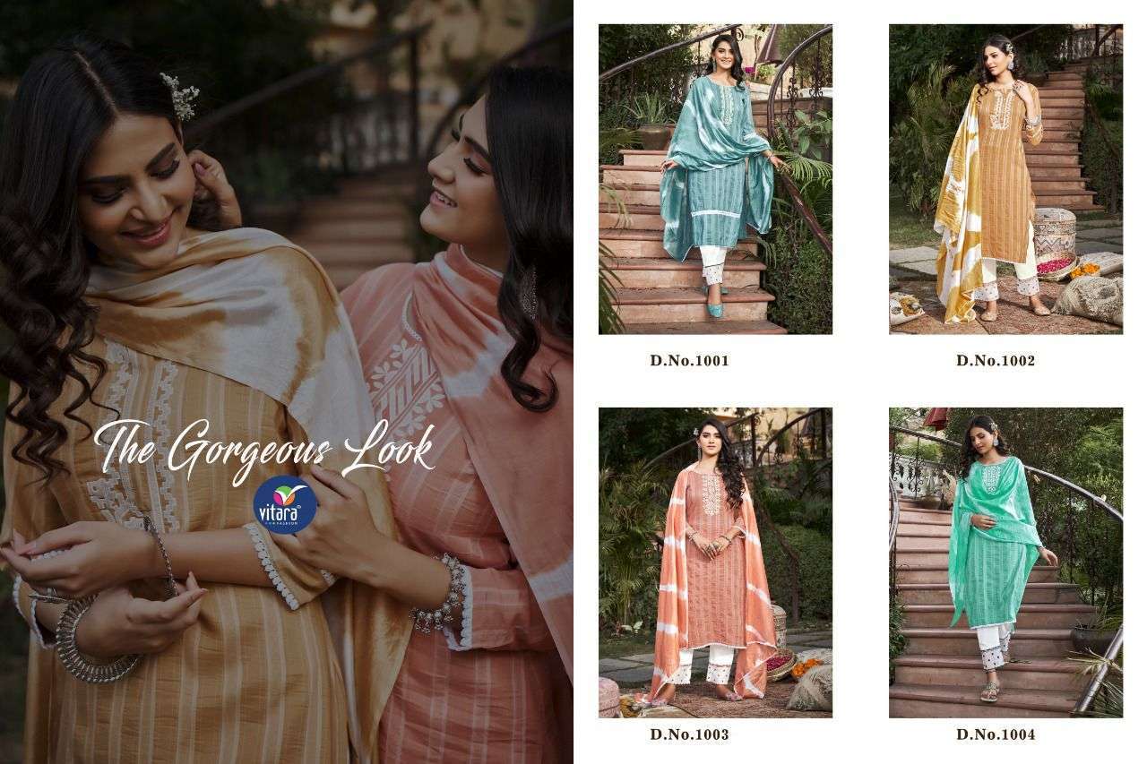 VITARA FASHION LAUNCH VERNIKA EXCLUSIVE DESIGNER KURTI BOTTOM WITH DUPATTA