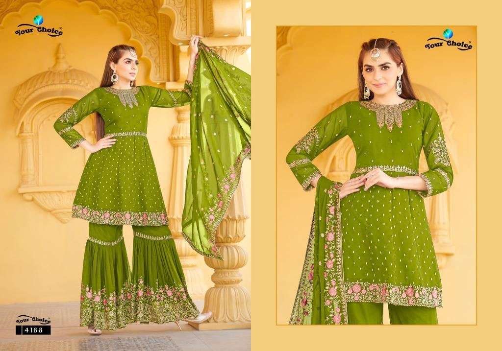 YOUR CHOICE ZARAA VOL 11 GEORGETTE EMBROIDERY DESIGNER SALWAR SUITS