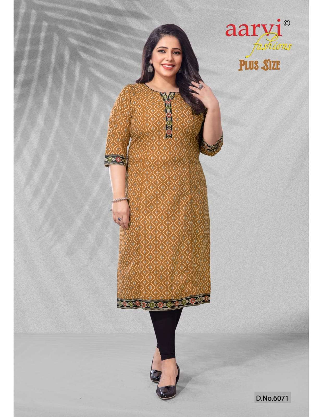  AARVI FASHION PLUS SIZE VOL 1 PURE COTTON BIG SIZE LADIES KURTIS EXPORTER