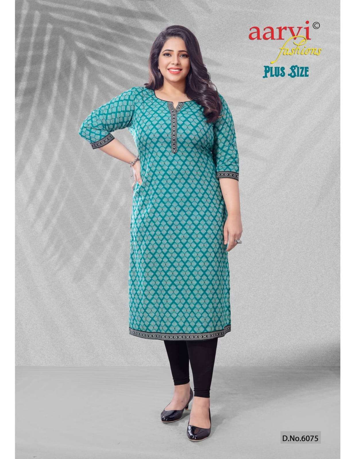  AARVI FASHION PLUS SIZE VOL 1 PURE COTTON BIG SIZE LADIES KURTIS EXPORTER