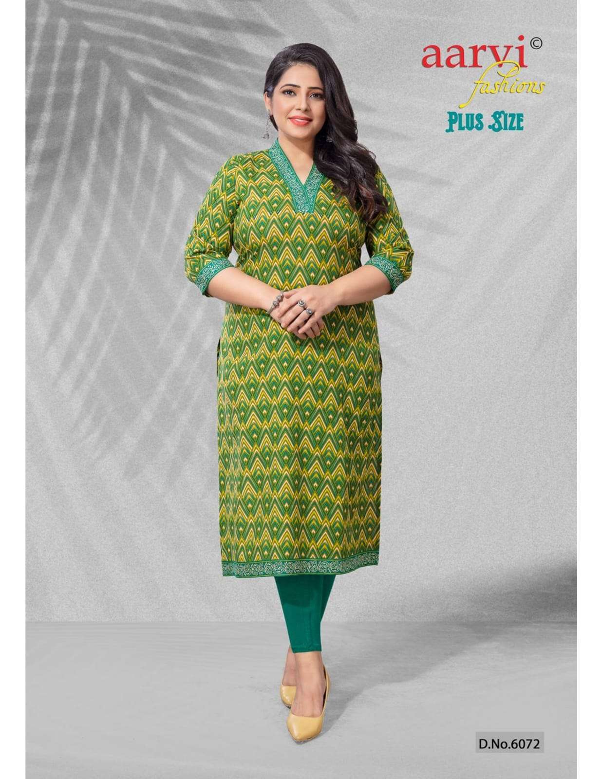  AARVI FASHION PLUS SIZE VOL 1 PURE COTTON BIG SIZE LADIES KURTIS EXPORTER