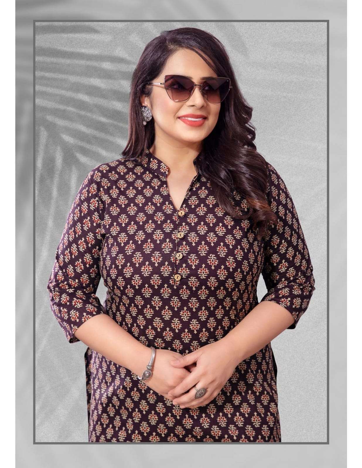  AARVI FASHION PLUS SIZE VOL 1 PURE COTTON BIG SIZE LADIES KURTIS EXPORTER