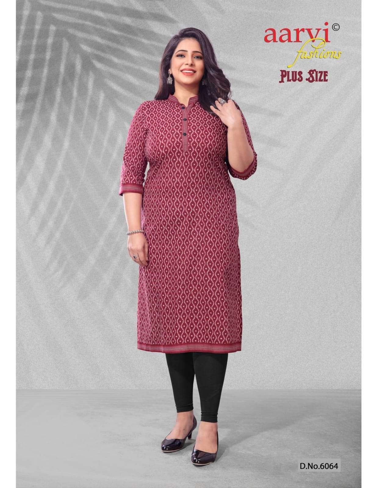  AARVI FASHION PLUS SIZE VOL 1 PURE COTTON BIG SIZE LADIES KURTIS EXPORTER