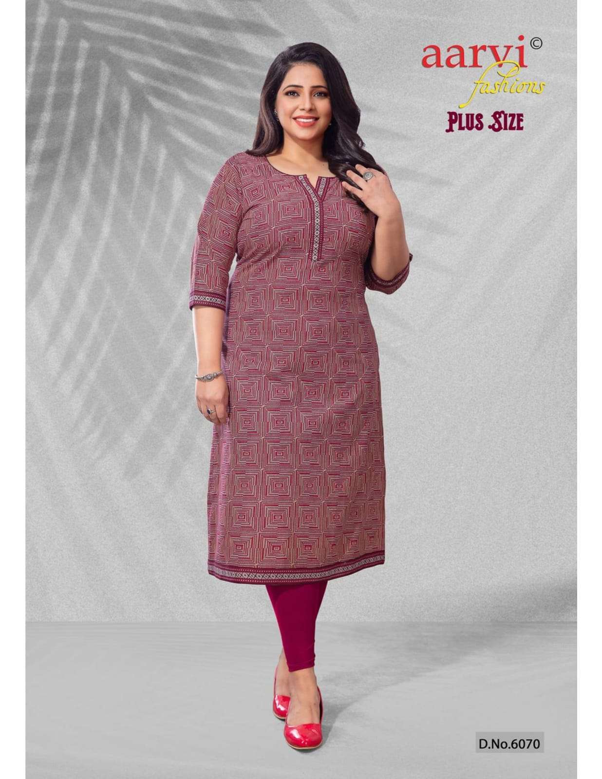  AARVI FASHION PLUS SIZE VOL 1 PURE COTTON BIG SIZE LADIES KURTIS EXPORTER