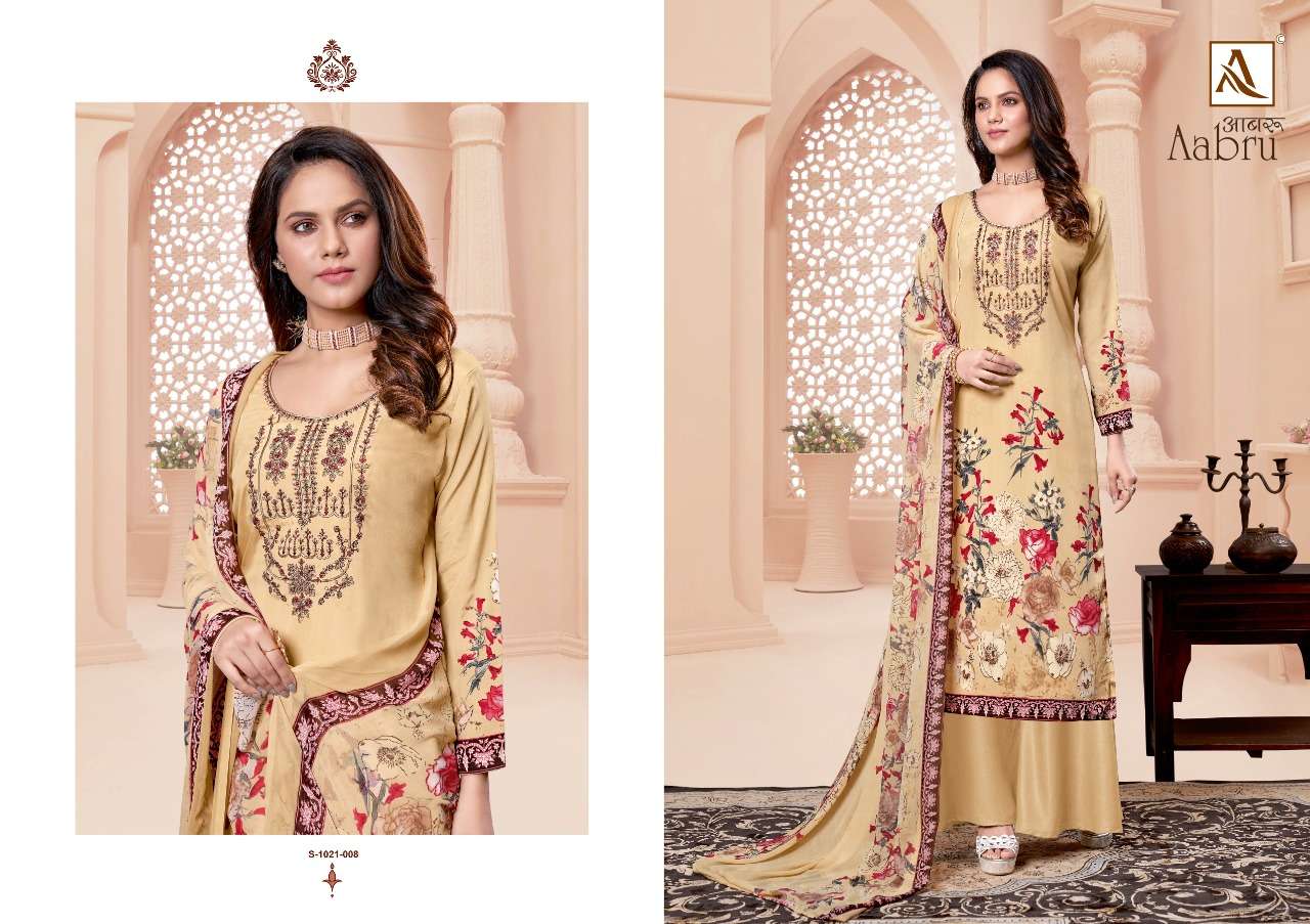 Alok Aabru Vol 5 Catalog Festive Wear Designer Dress Materials