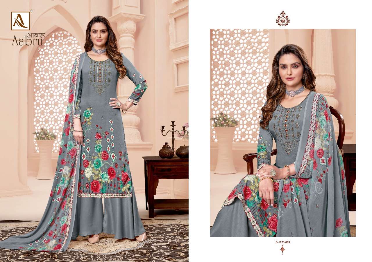 Alok Aabru Vol 5 Catalog Festive Wear Designer Dress Materials