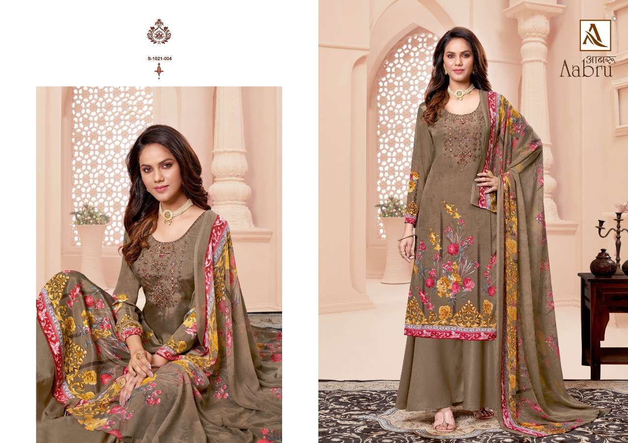 Alok Aabru Vol 5 Catalog Festive Wear Designer Dress Materials
