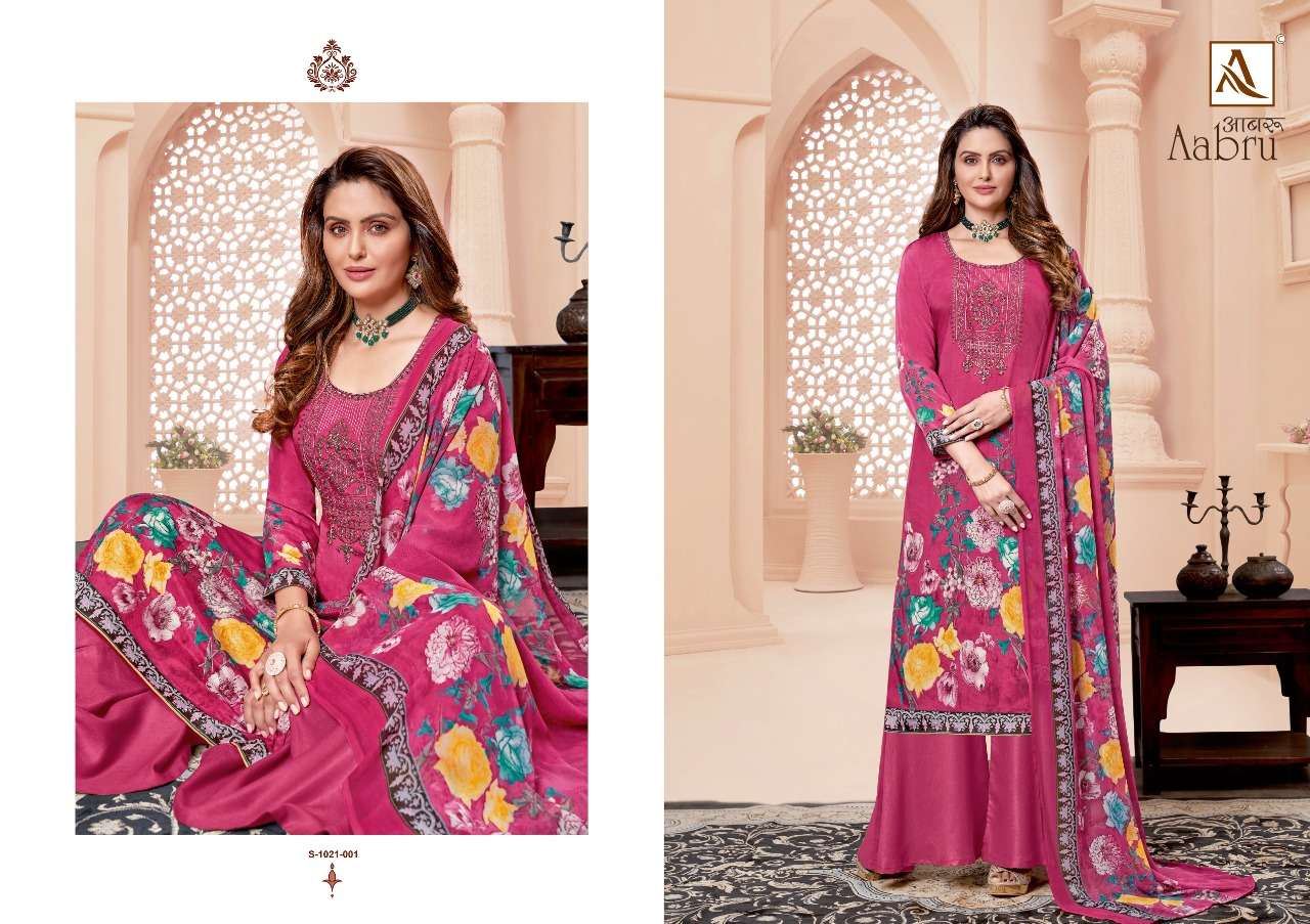 Alok Aabru Vol 5 Catalog Festive Wear Designer Dress Materials