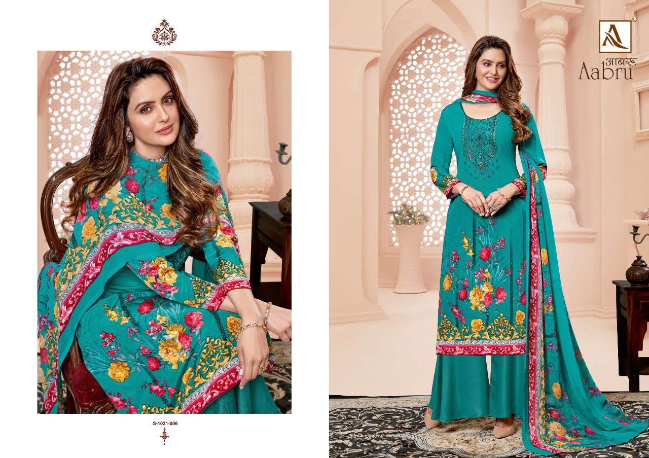 Alok Aabru Vol 5 Catalog Festive Wear Designer Dress Materials