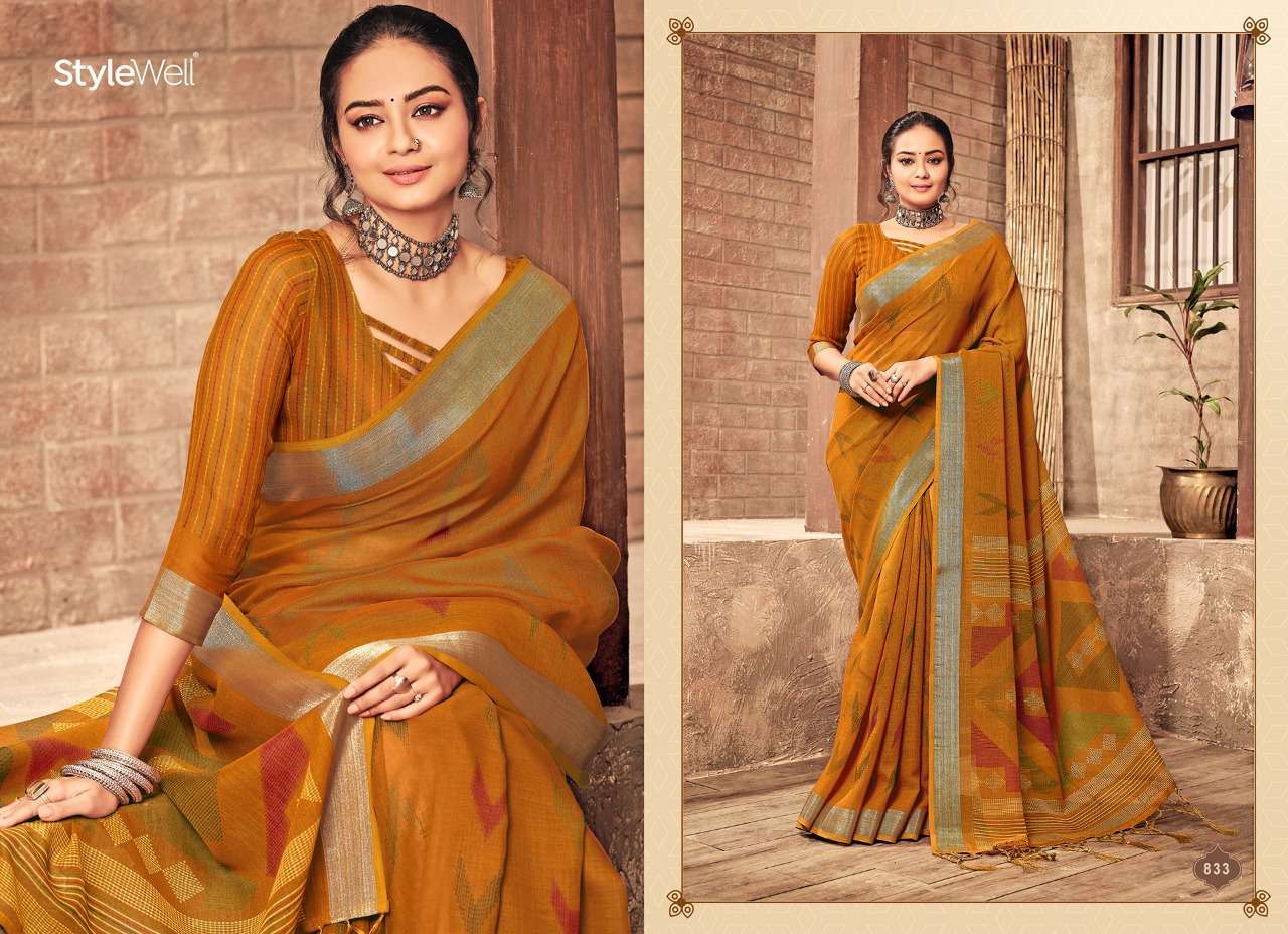 ANUPAMA VOL 3 BY STYLEWELL LINEN DESIGNER SAREES