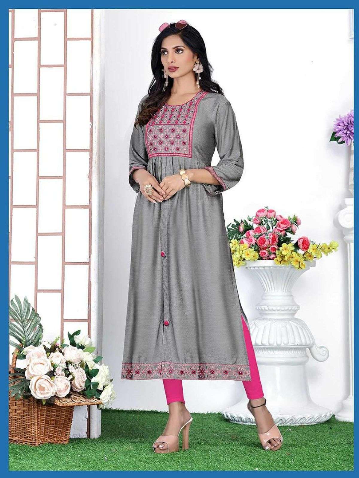 Beauty Queen Blue Bell Catalog Ethnic Wear Designer Kurtis