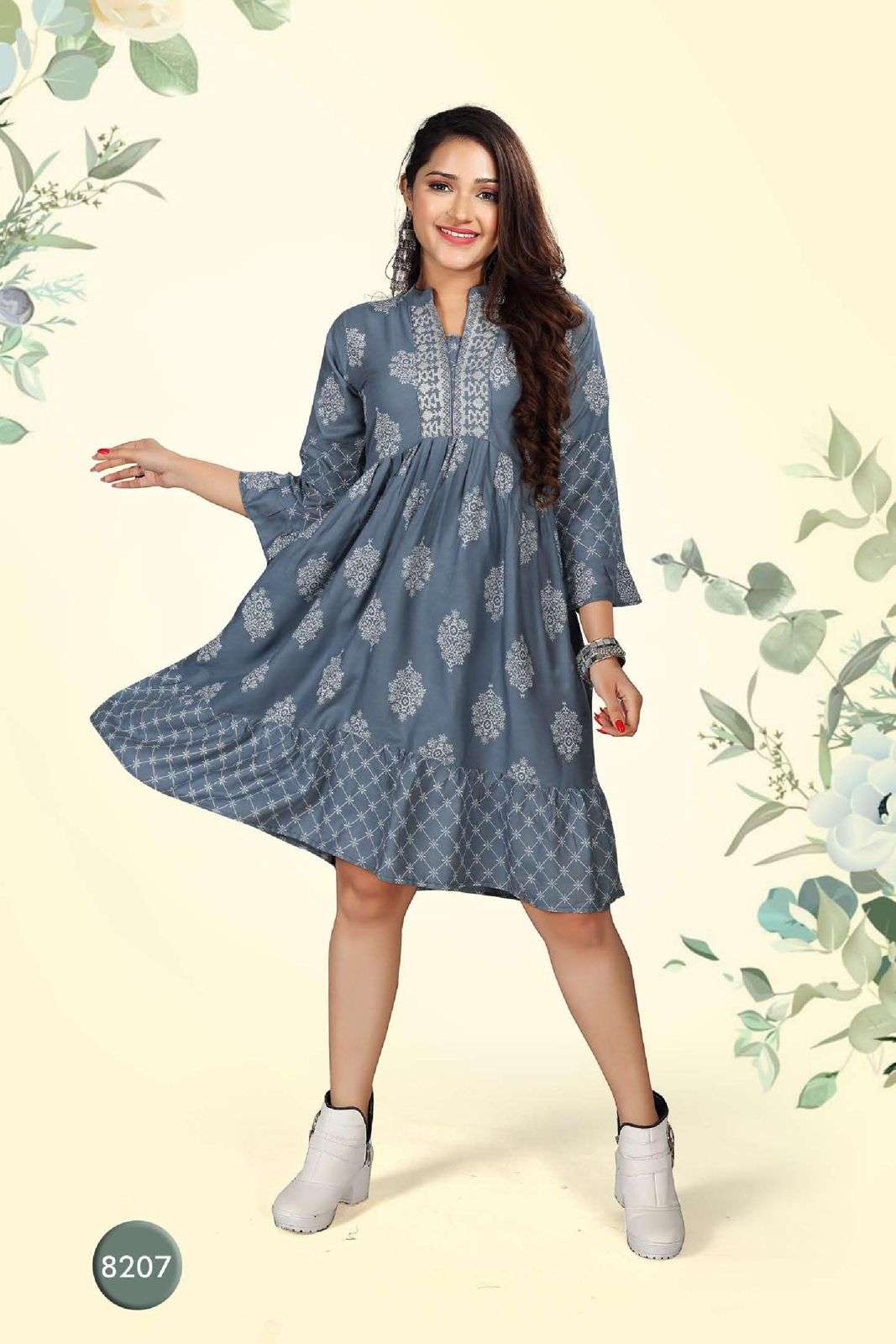 Beauty Queen Vihana Vol 1 Catalog Fancy Western Top Kurtis
