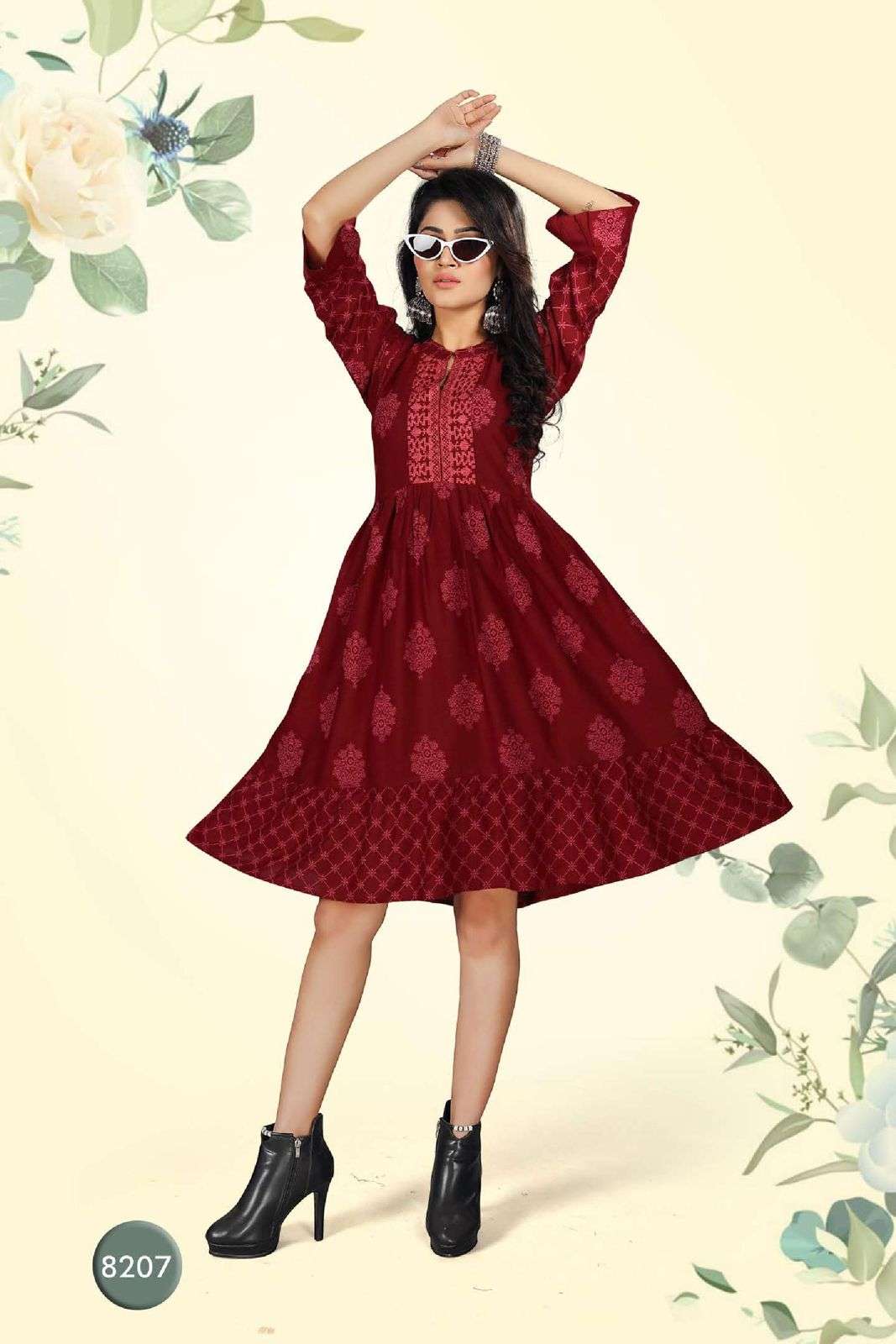 Beauty Queen Vihana Vol 1 Catalog Fancy Western Top Kurtis