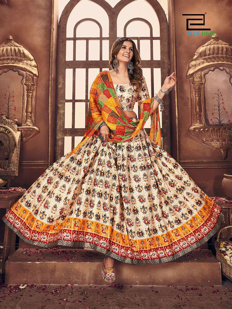 BLUE HILLS NAVRATRI NIGHTS 2022 READY TO WEAR TRADITIONAL LEHANGA BLOUSE DUPATTA SET