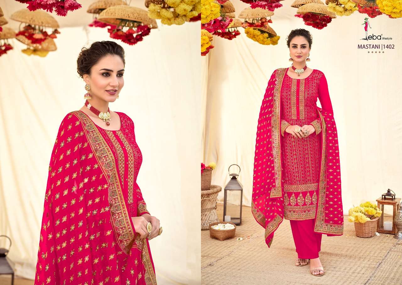 Eba Mastani Catalog Georgette Wear Designer Salwar Kameez
