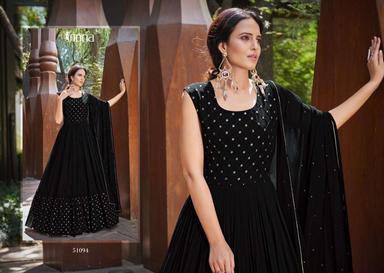 FIONA SANA 51091-51094 SERIES READYMADE FANCY DRESS WITH KOTTI