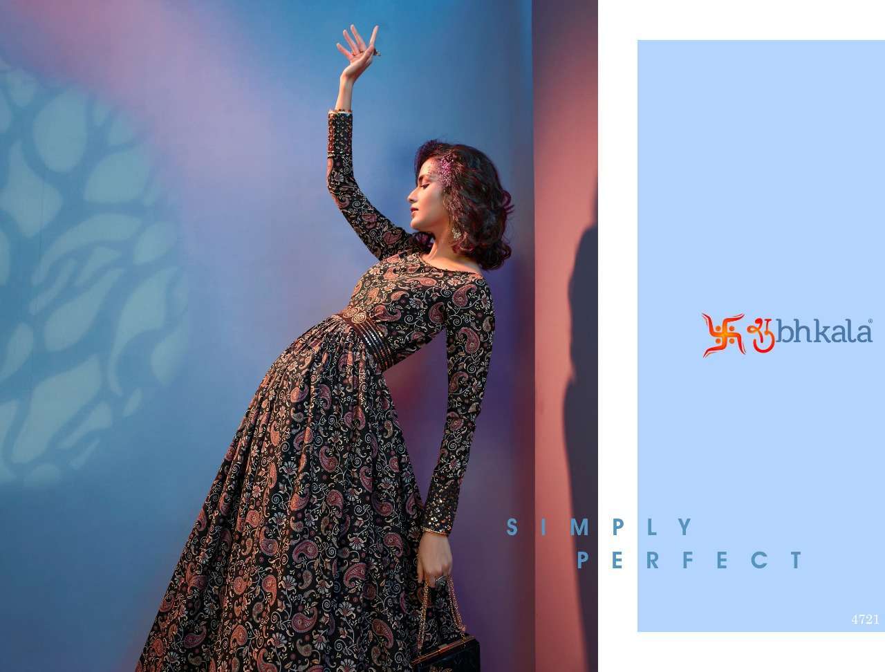 FLORY VOL 19 FESTIVAL STYLE LONG ANARKALI STYLE GOWN COLLECTION WHOLESALER