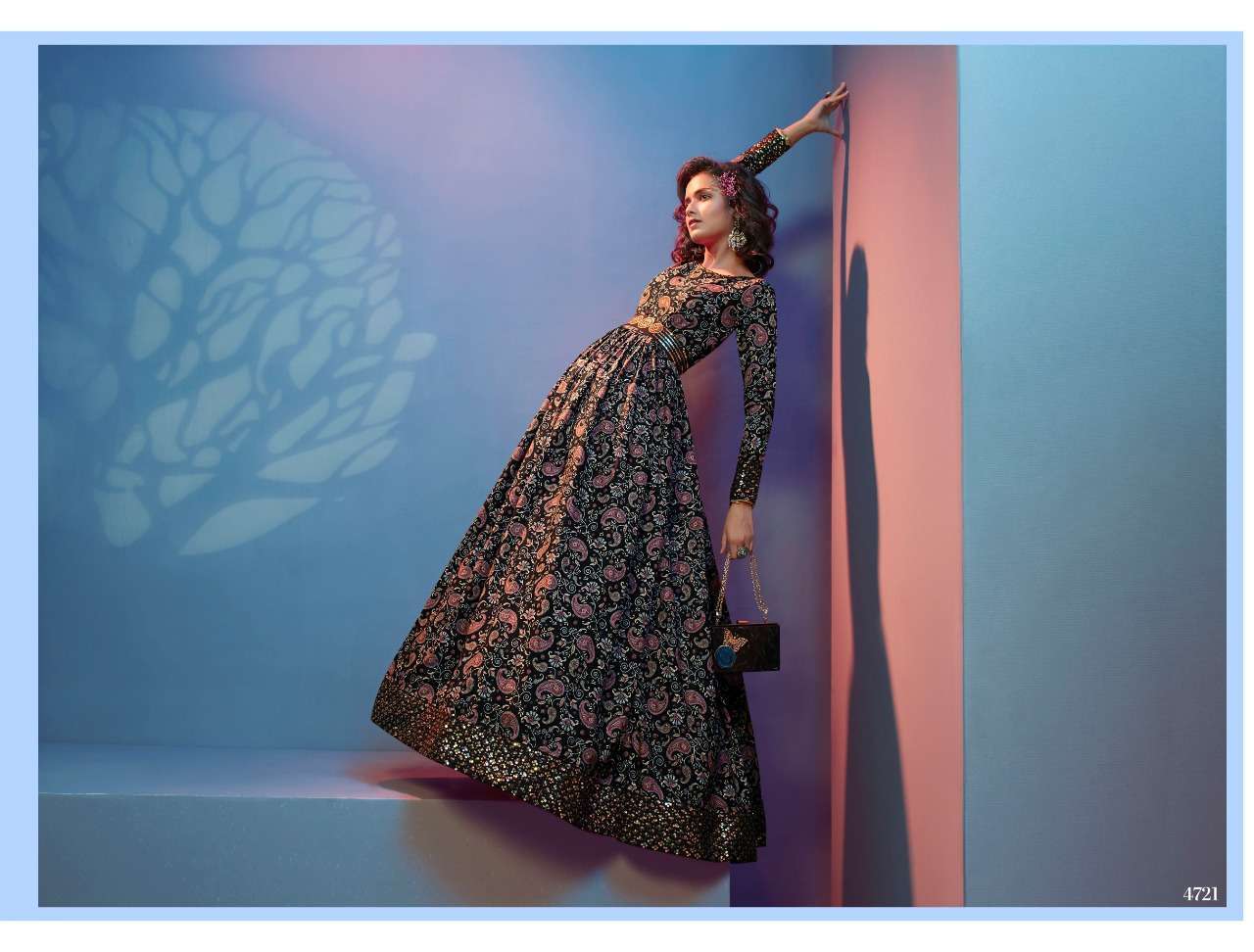 FLORY VOL 19 FESTIVAL STYLE LONG ANARKALI STYLE GOWN COLLECTION WHOLESALER