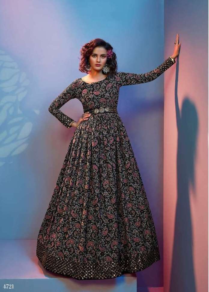 FLORY VOL 19 FESTIVAL STYLE LONG ANARKALI STYLE GOWN COLLECTION WHOLESALER