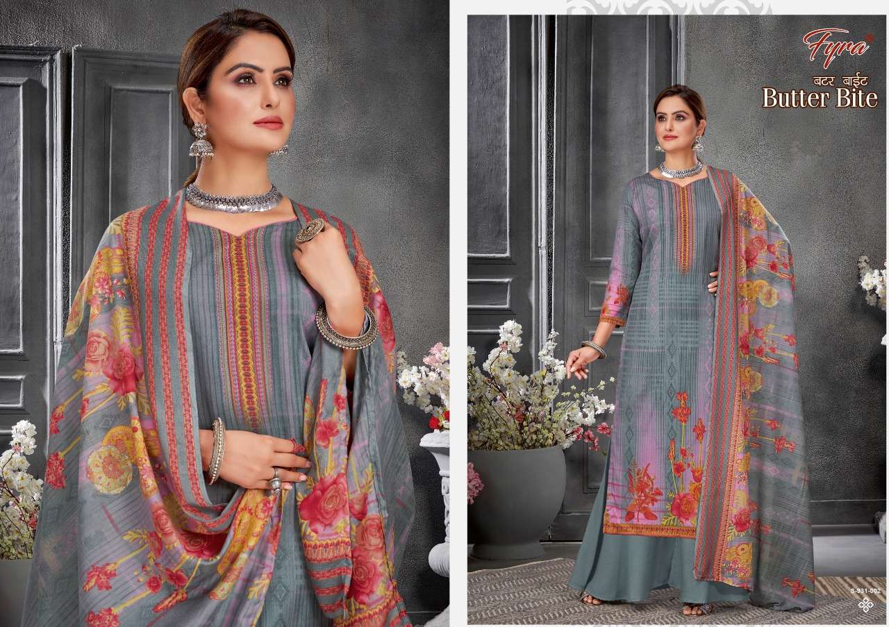 Fyra Butter Bite Catalog Festive Wear Soft Cotton Dress Materials