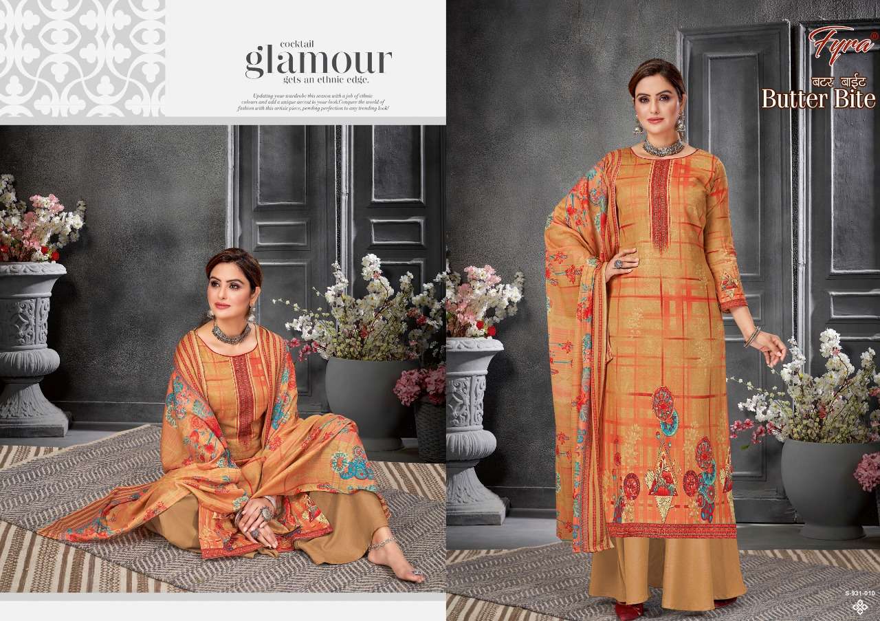 Fyra Butter Bite Catalog Festive Wear Soft Cotton Dress Materials