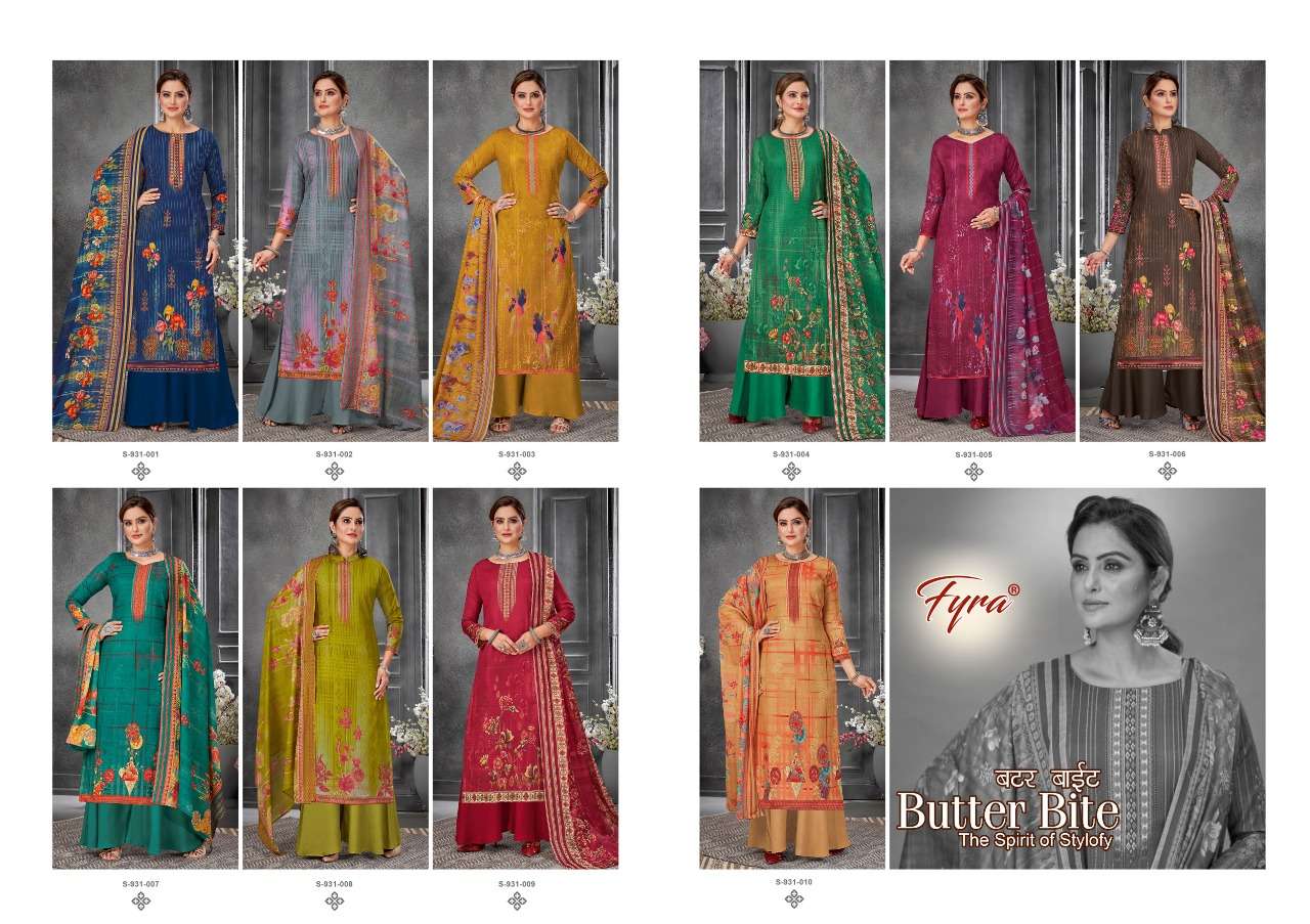 Fyra Butter Bite Catalog Festive Wear Soft Cotton Dress Materials