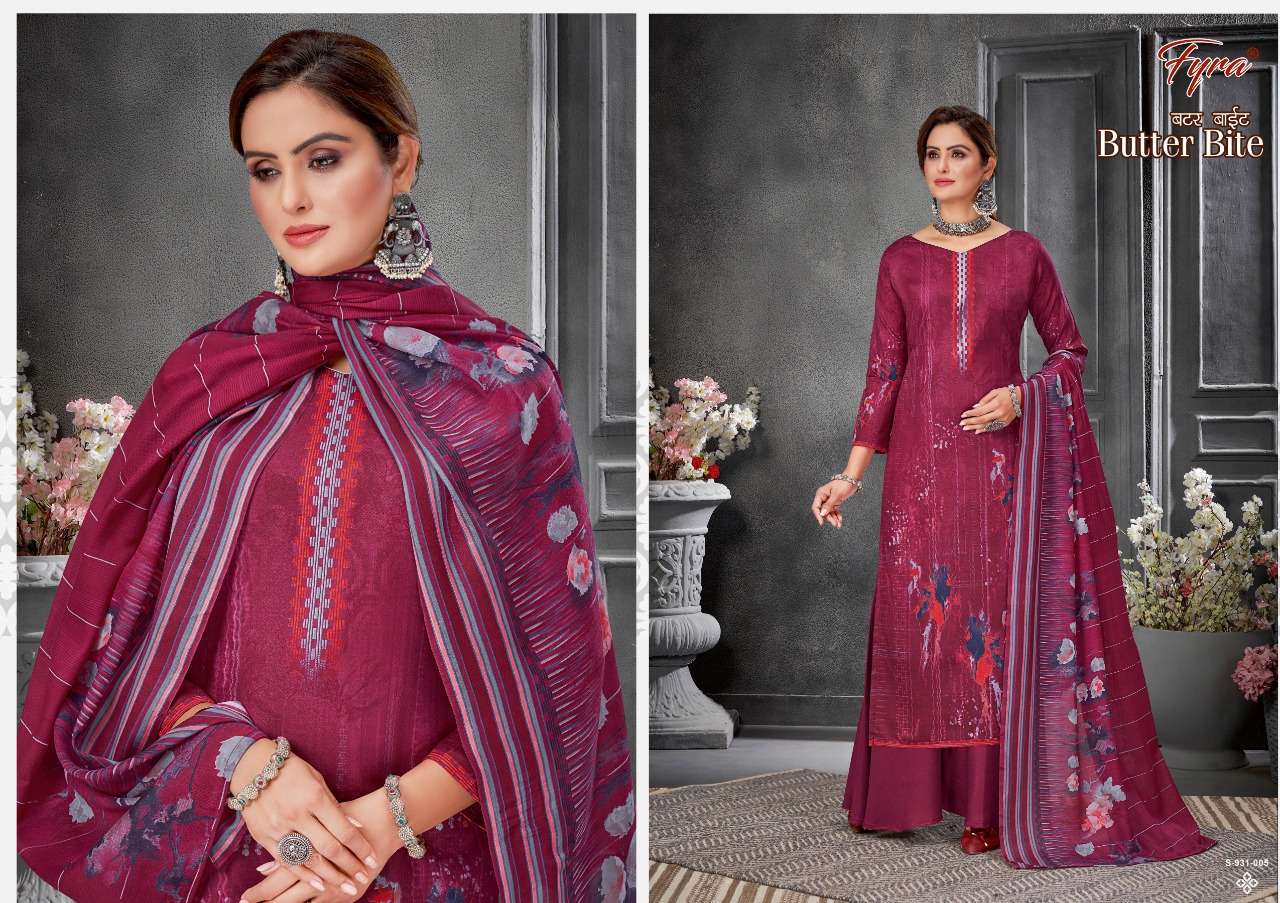 Fyra Butter Bite Catalog Festive Wear Soft Cotton Dress Materials