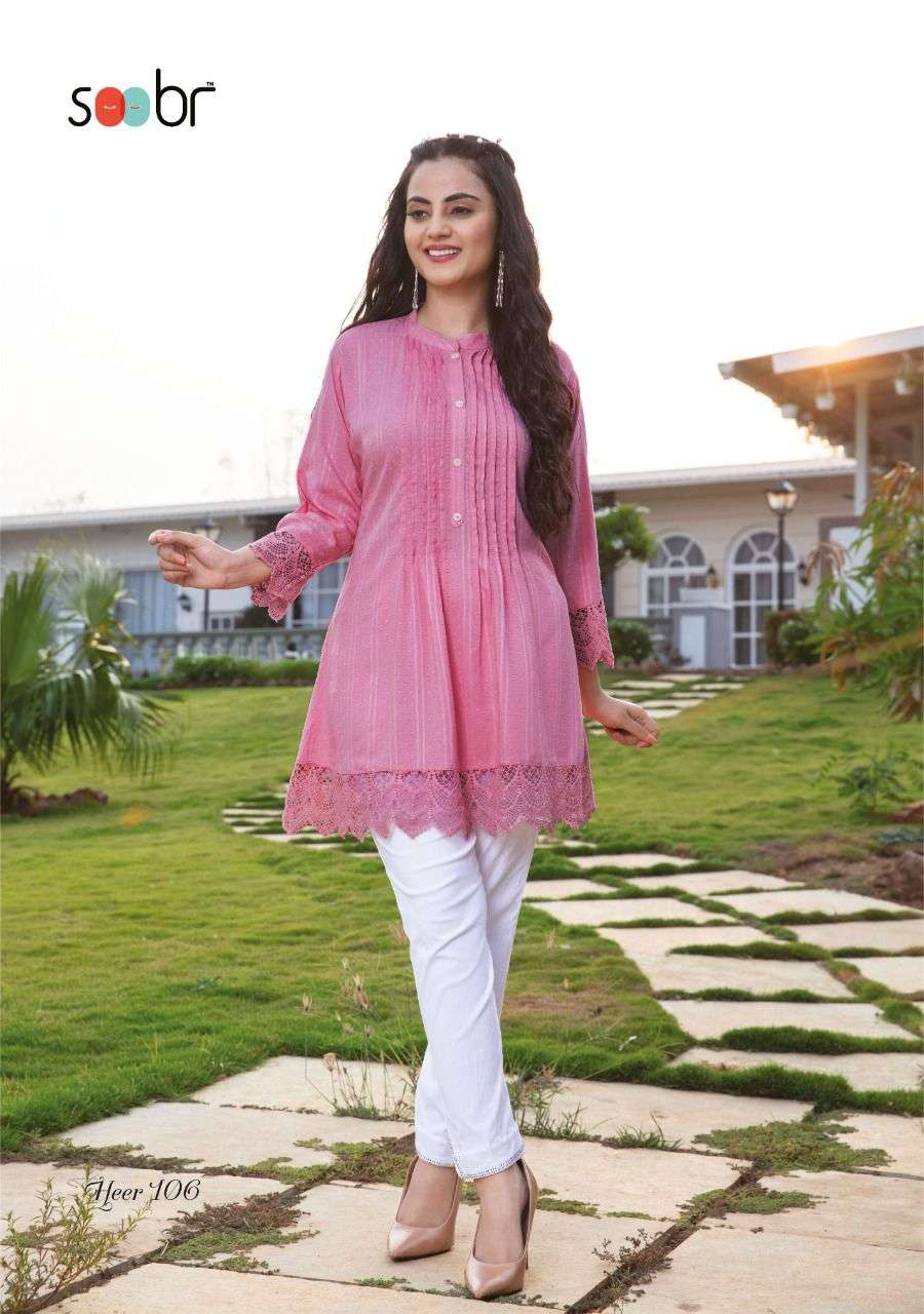  HEER CRAZY COLLECTION OF TUNIC  New collection of SHORT TOPS with Denim jeans   . S Se SOOBR 