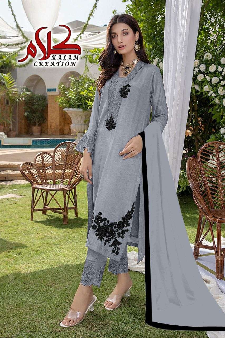  KALAM CREATION 1104 DESIGNER FULL STITCH 3 PIECE CATALOGUE SUPPLIER