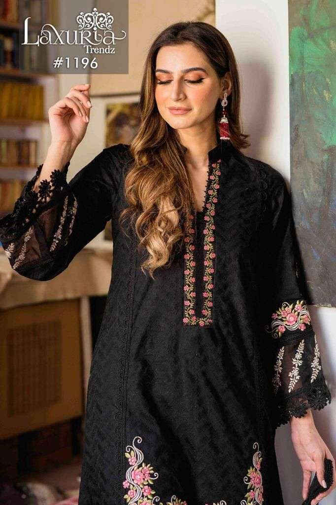 LAXURIA D NO 1196 EMBROIDERY PAKISTANI KURTI WITH BOTTOM & DUPATTA COLLECTION